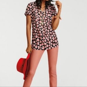 CA bi #5347 Harmony Floral Blouse Size Small